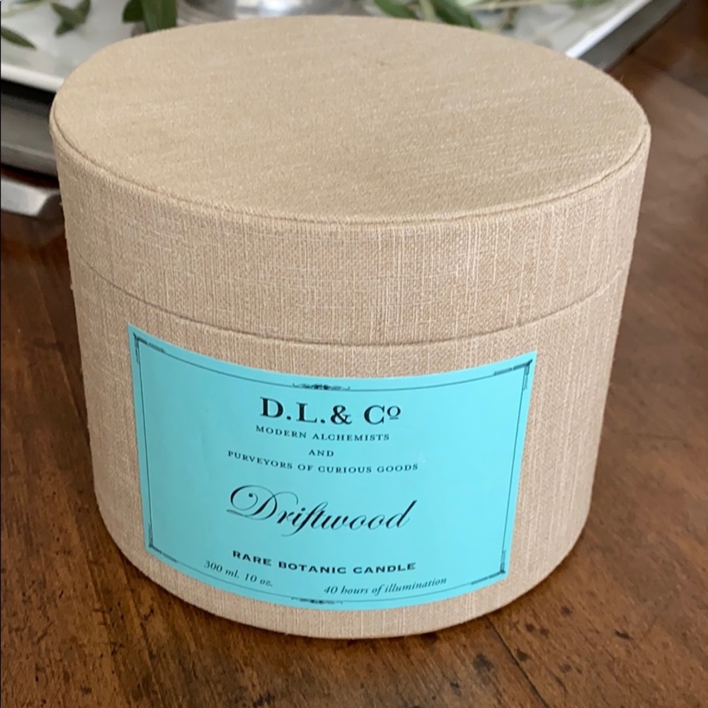 D.L. & Company Candle. Driftwood scent.  10 oz.